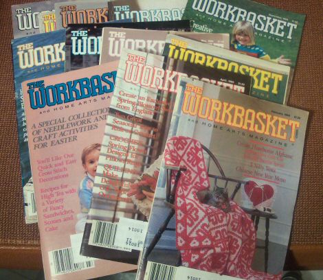12 Issues Workbasket and Home Arts Magazine 1980s-1990